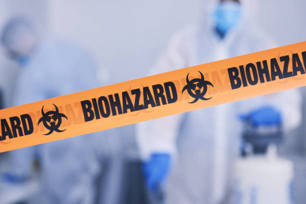 Professional Biohazard technician working in Holton, MI